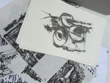 a picture of a drawing on a piece of paper on a table