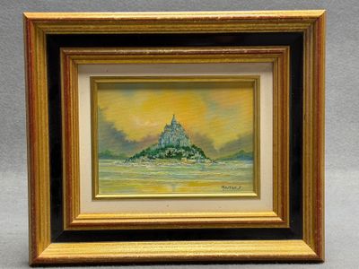 Pierre MOUTON ( XX°) Le Mont-Saint-Michel.