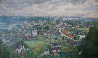 C. RASCH Vue d'une ville de l'Est