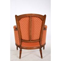 JACOB Georges. PAIRE DE BERGERES LOUIS XVI à chapeau en bois… (photo 5)