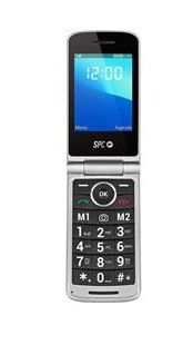 an image of a cell phone with a clock displayed on the screen
