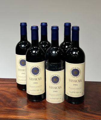 6 Bouteilles Bolgheri DOC Sassicaia Tenuta San Guido 1995 (u…
