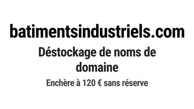 Nom de domaine batimentsindustriels.