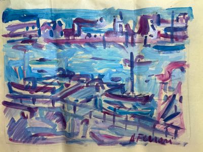 a picture of a painting on a piece of paper