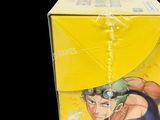 a box with a picture of a man holding a sword