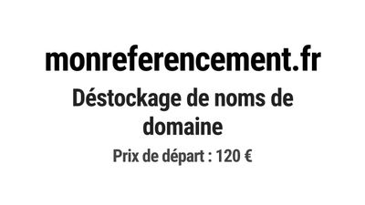 Nom de domaine monreferencement.