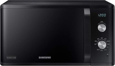 a close up of a microwave oven on a white background