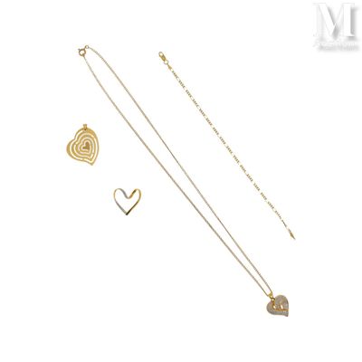 Lot de bijoux Lot de bijoux en or jaune 18K (750°/°°) compre… - Photo 1