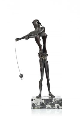 an image of a statue of a woman swinging a tennis racket
