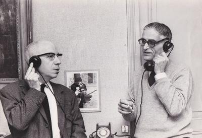 Photographe inconnu. Pierre Louis Boileau et Thomas Narcejac…