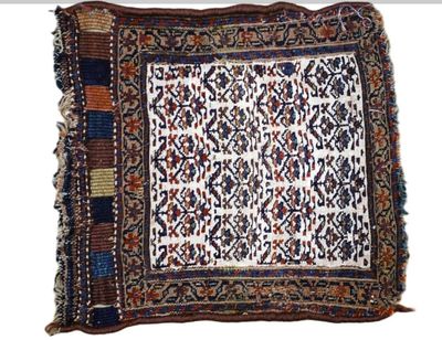 a close up of a rug on a white background