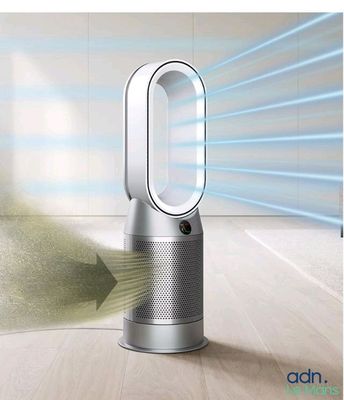 une image représentant un purificateur d'air d'intérieur d'où émane une lumière