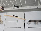 many different types of lights hanging from the ceiling