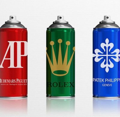 Charly ROCKS (Né en 1983) Ensemble de trois Aérosols, 2023