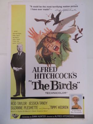 affiche du film « Les Oiseaux » d'Alfred Hitchcock