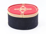 an image of a red and black box with gold trim