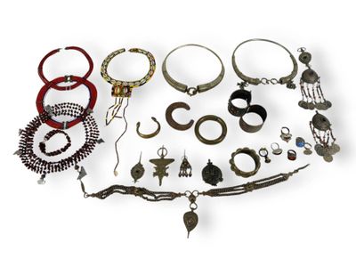 an image of a group of jewelry on a white surface