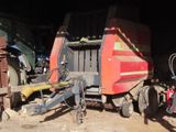 an image of a tractor and a tractor trailer in a garage