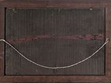 an image of a wooden frame with a rope on the bottom of it