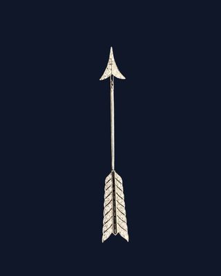 an arrow is shown against a dark blue background