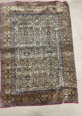 Original et Fin Ghoum en soie Iran Époque du Shah Vers 1960/…