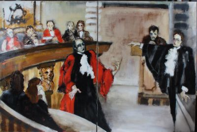 L. « FRANK née en 1944 « La réquisition et la plaidoirie » D…
