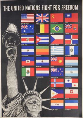 the united nations fight for freedom poster