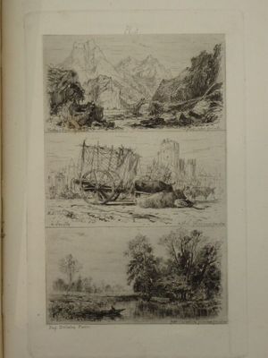un vieux livre sur lequel figure le dessin d'un bateau sur l'eau
