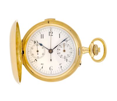 an image of a close up of a pocket watch on a white background