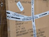 a truck with a large box on the back of it