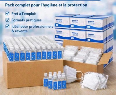Gros lot de 960 gel hydroalcoolique format de poche, plus 60…