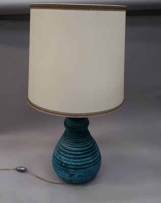 ACCOLAY Pied de lampe en céramique à corps balustre émaillé …