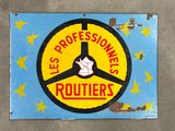a sign with a peace symbol on it that says it ' s professional routers