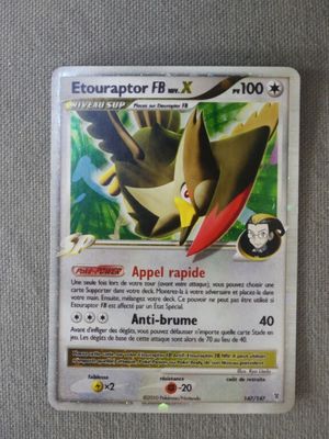an image of a pokemon card with an image of a bird