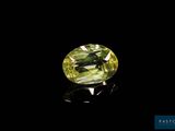 a green tourmaline gems on a black background