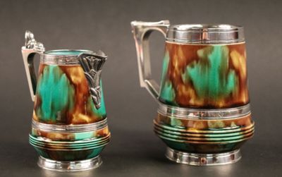 WEDGWOOD, Thomas HARWOOD & Sons, BIRMINGHAM : Petit pot et c…