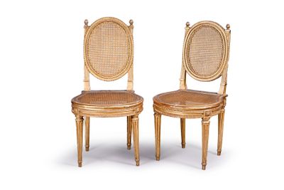 pair of cane back chairs with cane back and cane back