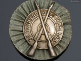 an image of a medal with two crossed swords