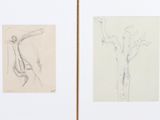 deux dessins représentant un homme et une femme sur la même page