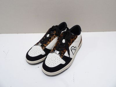 Nike Air Force 1 Low, imprimé léopard, noir et blanc, pour homme, taille 10,5