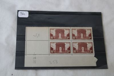 France - Timbres Neufs Nxx n°258 "Arc de Triomphe" en bloc d…