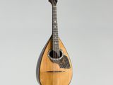 a close up of a mandolin sitting on top of a table