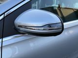 a close up of a mirror on a car ' s side view mirror