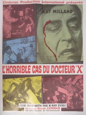une vieille affiche de cinéma représentant un homme tenant un couteau à la main