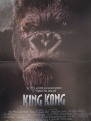 une affiche de cinéma pour « King Kong », avec Kong Kong dans le rôle-titre