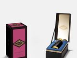 conception graphique d'un emballage pour un flacon de parfum et d'un coffret pour un flacon de parfum
