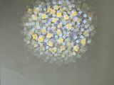 a picture of a bowl of food with cubes in it