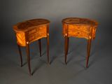 pair of french bedside tables in the manner of louis xv
