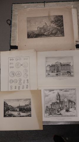 Lot de gravures extraites du tripon pour certaines
