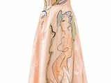 an image of a dress on a mannequin display on a white background